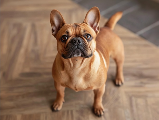 Confident pose of a dog