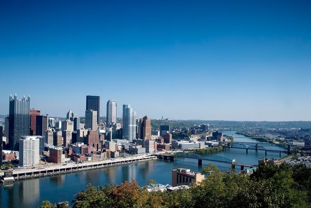 Aerial View of Pittsburgh, Pennsylvania