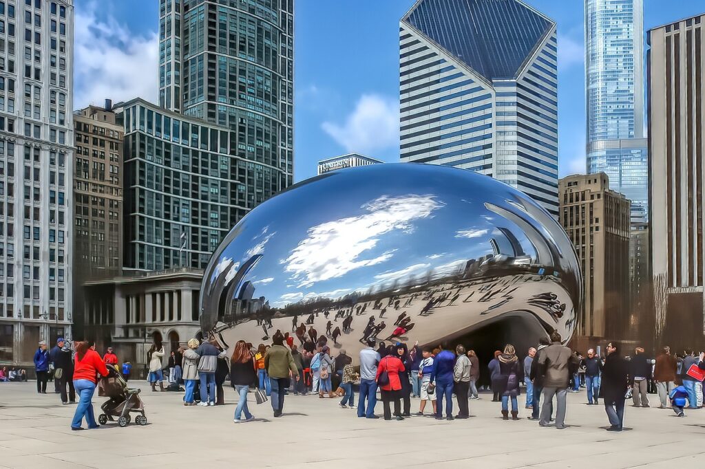 "The Bean" at Chicago, Illinois