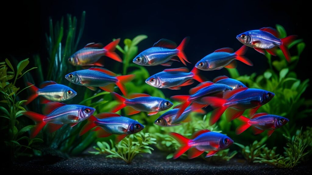 neon tetras