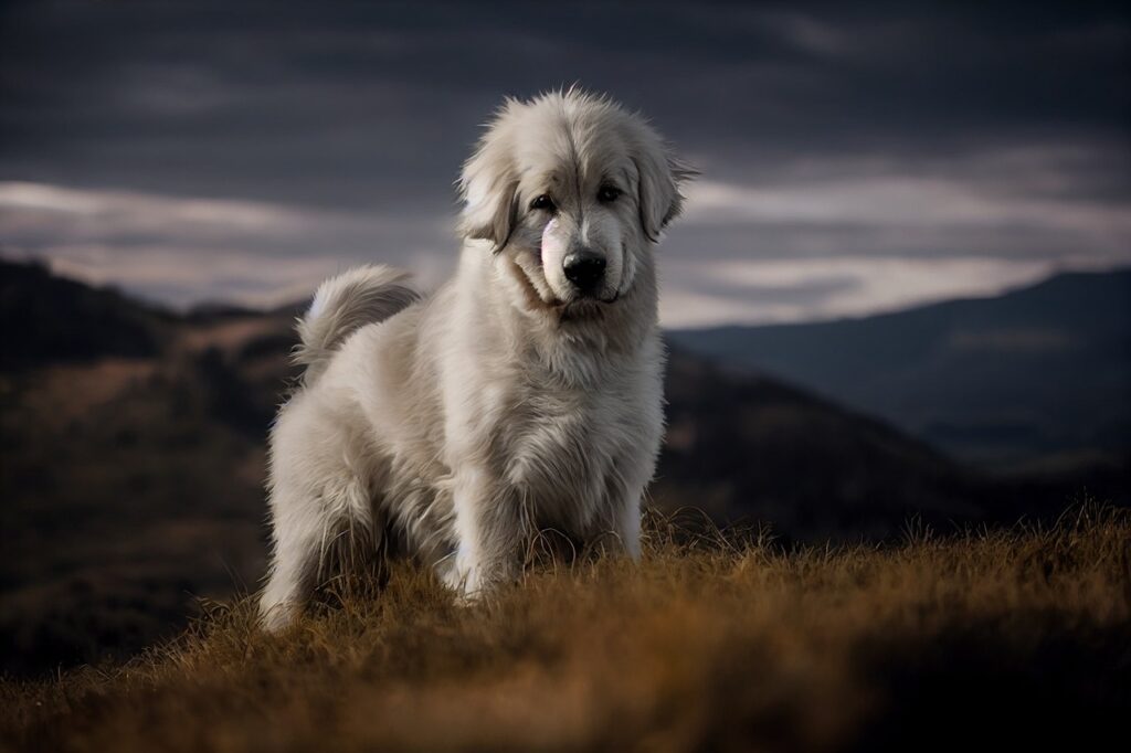 The Great Pyrenees outdoor
