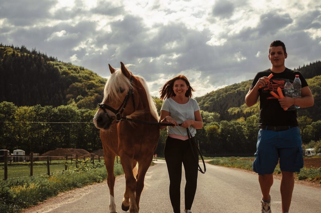 horse and owner