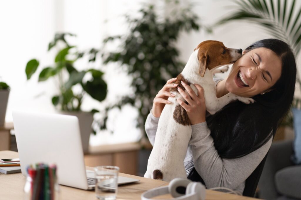 Woman with dog