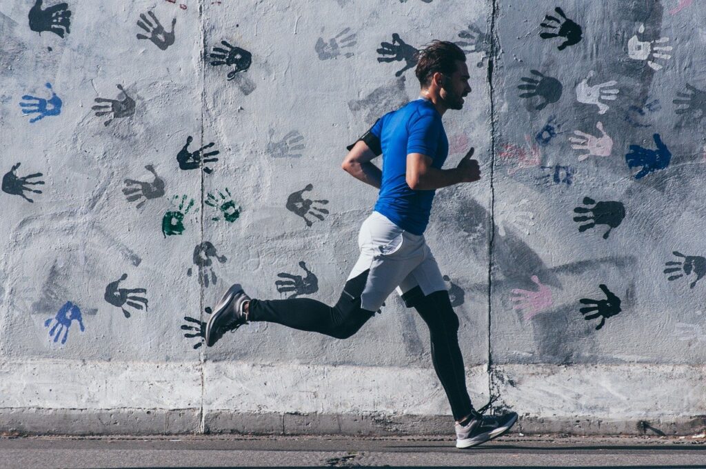 Man on a jog