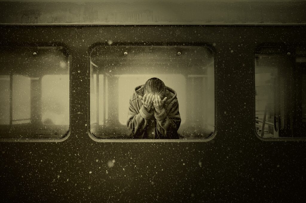 Woman Grieving