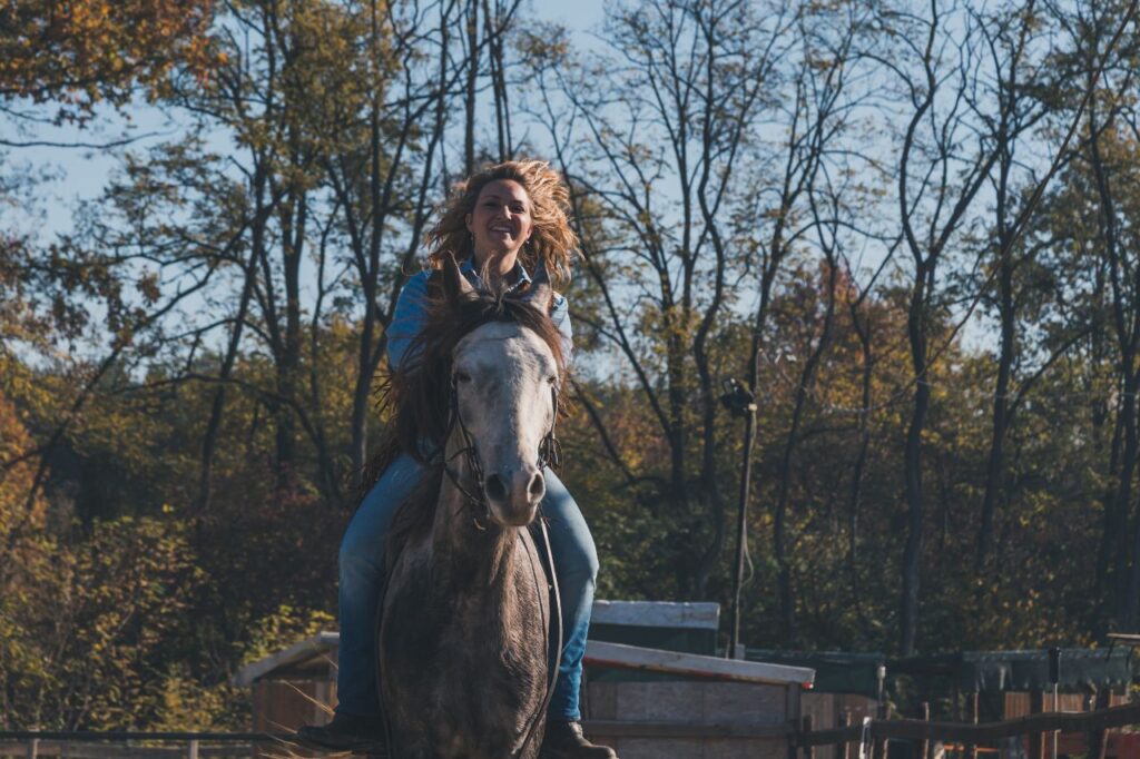 Horse trail riding