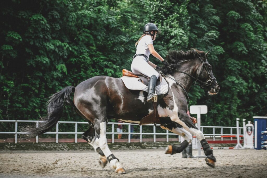 Woman Riding horse