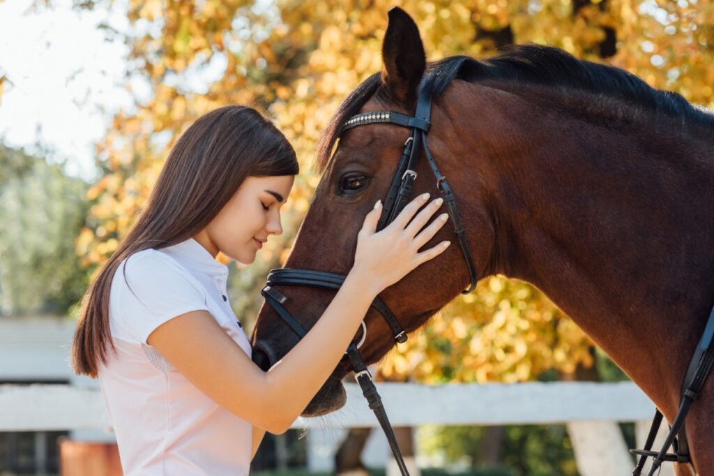 Woman with horse