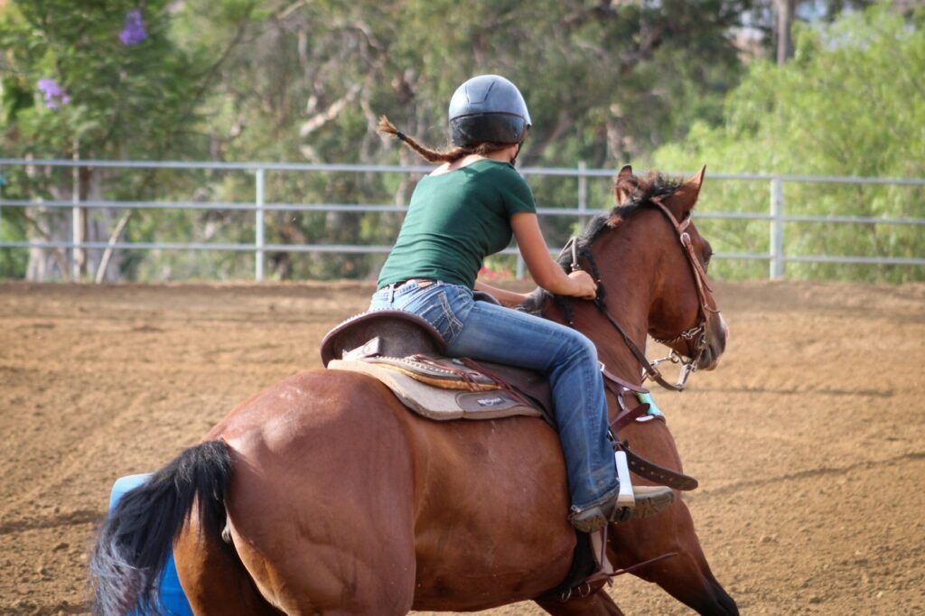 Woman Riding horse