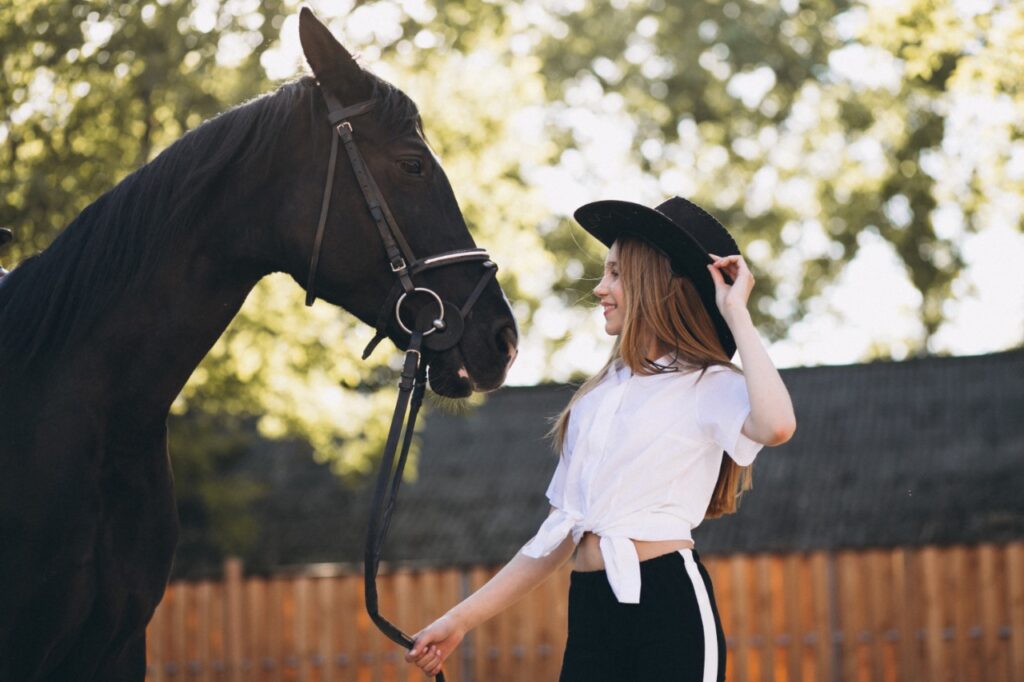 Girl with horse
