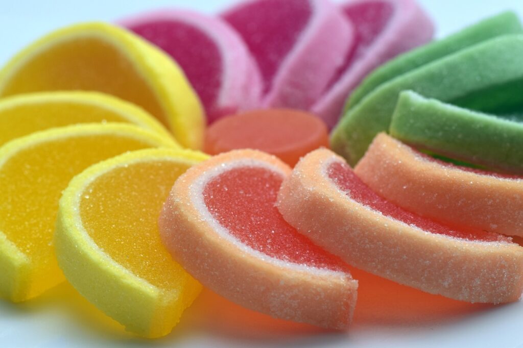 Xylitol-rich candy