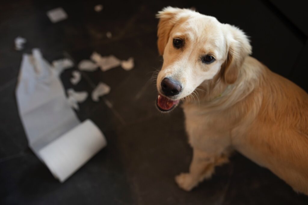 Golden Retriever mess