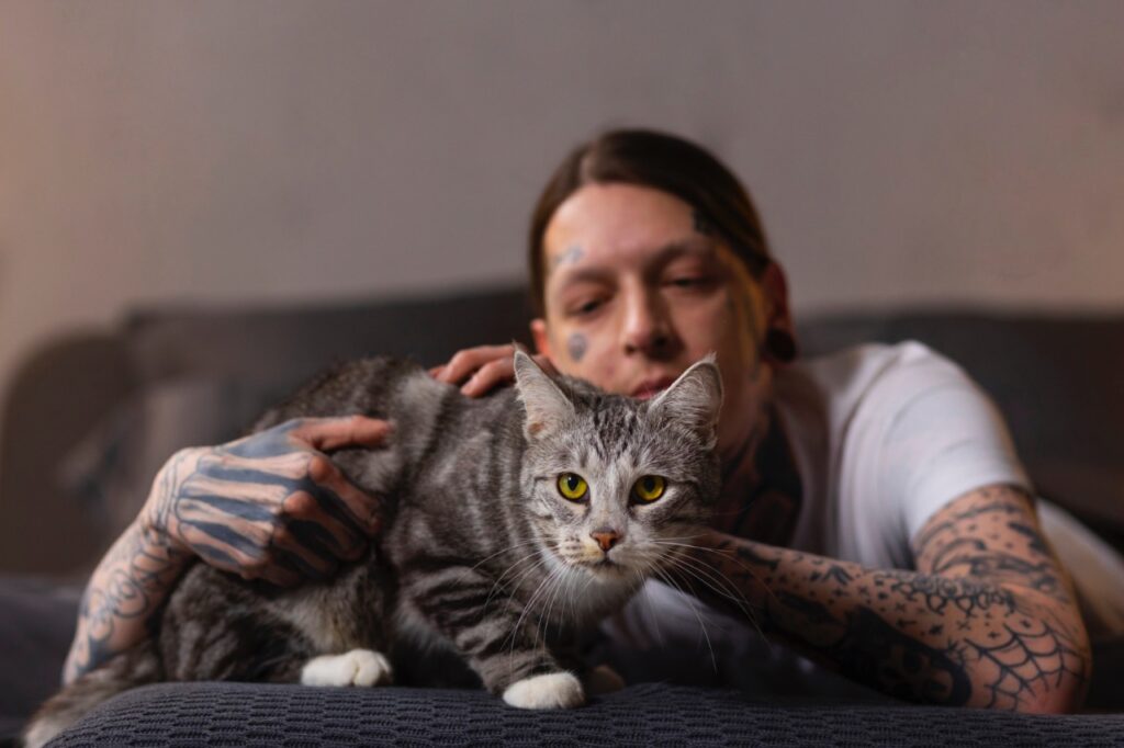 Cat with Woman