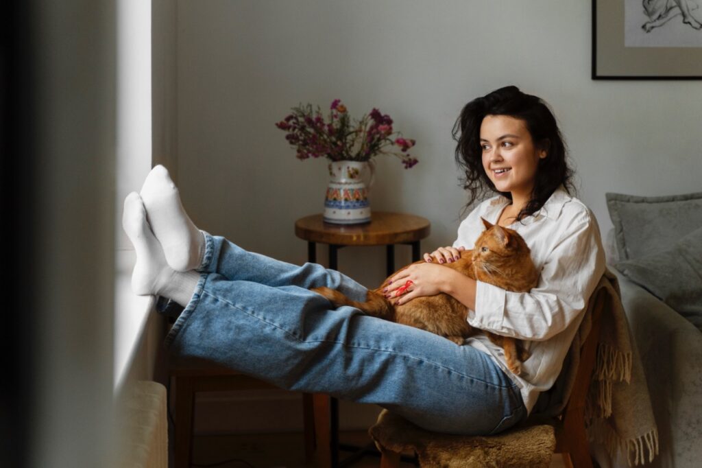 Cat with Woman