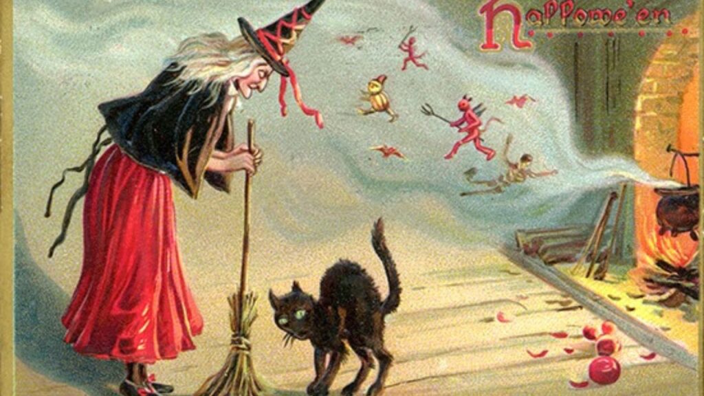 witches and cats
