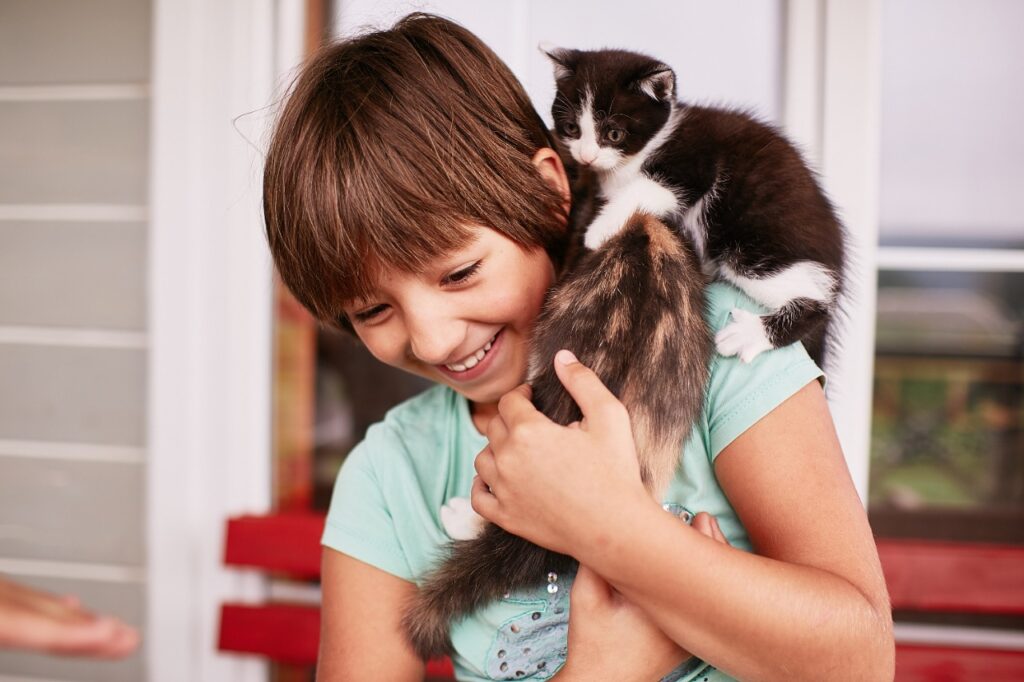 Cat with kid