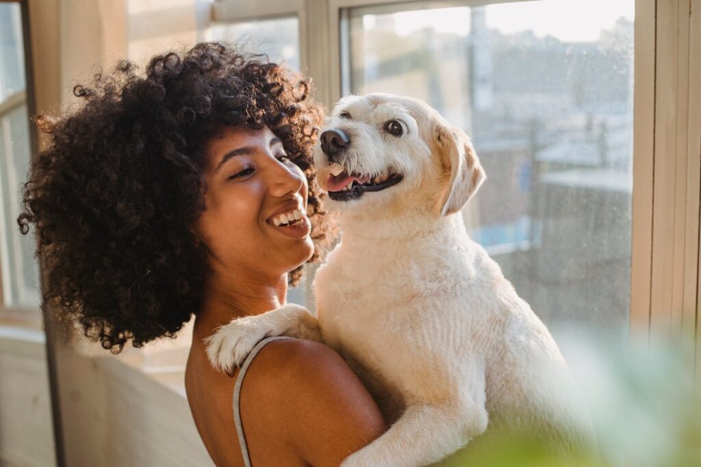 Happy Dog Owner