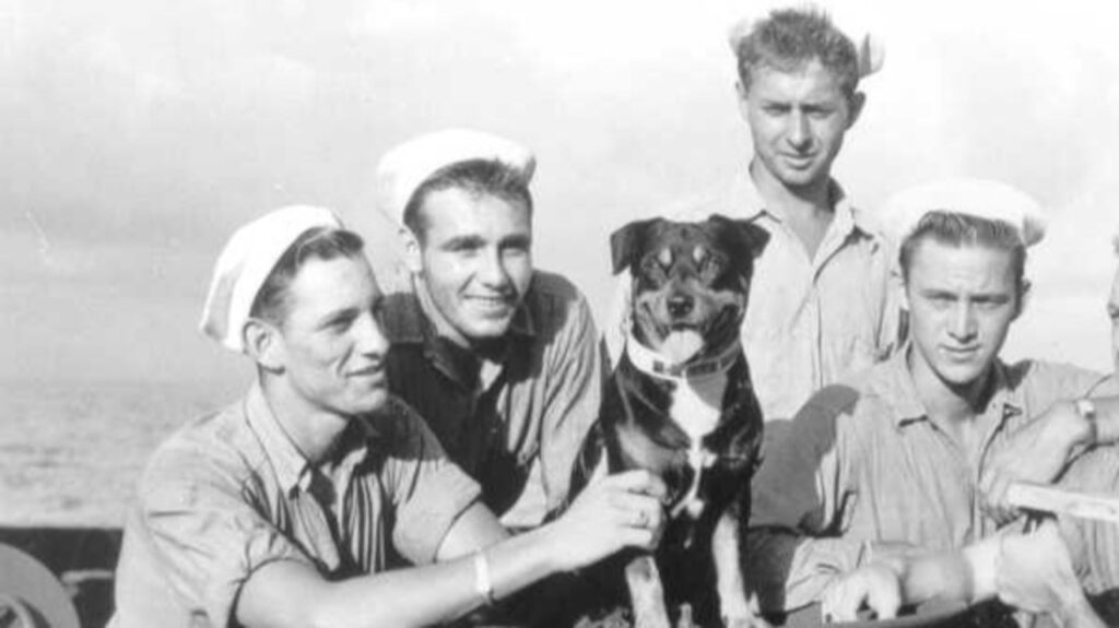 Sinbad with crew mates