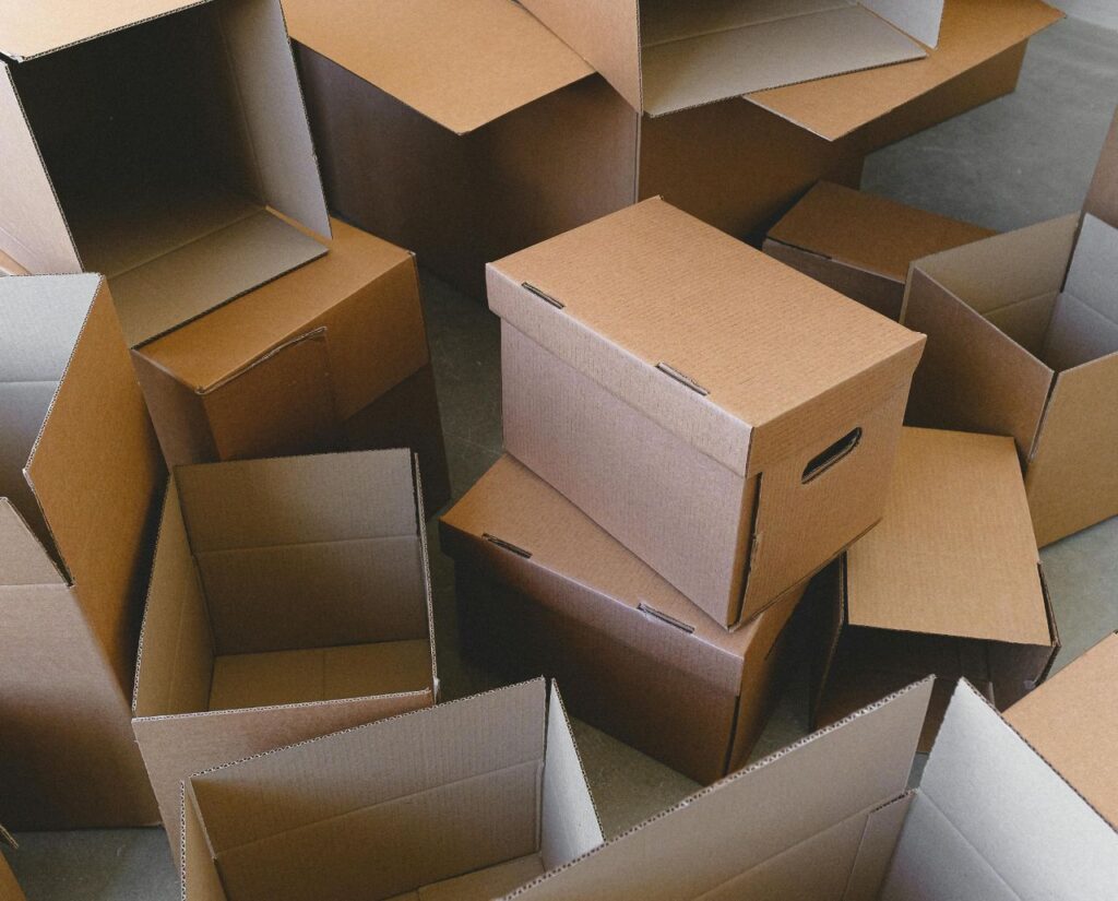 Cardboard boxes