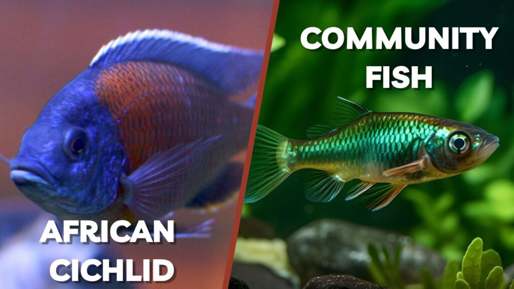 african cichlid and community fish