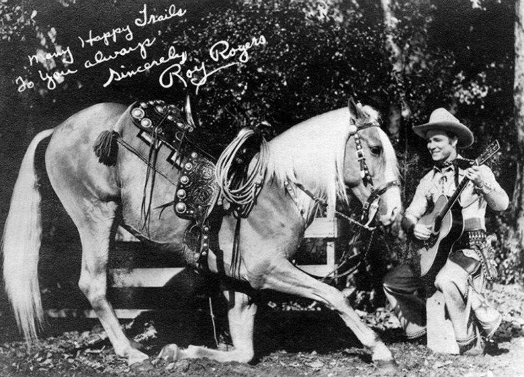 Palomino horse with Roy Rogers