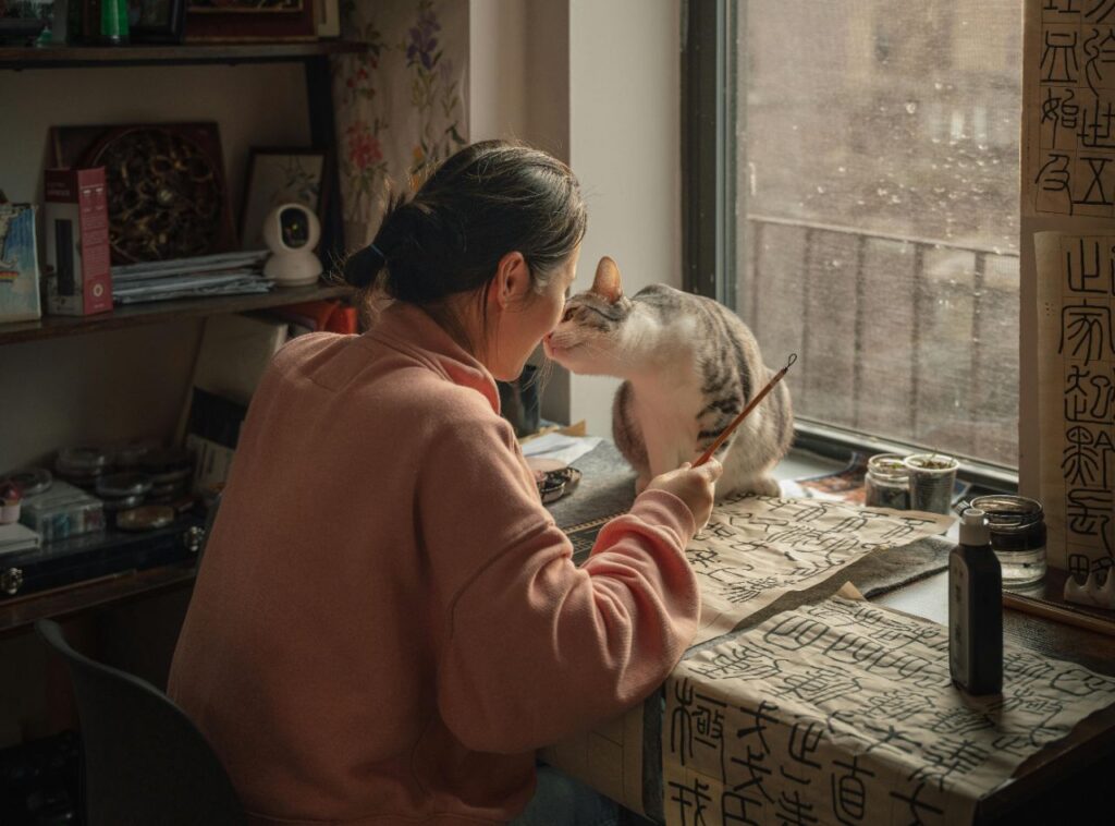 Cat Headbutting