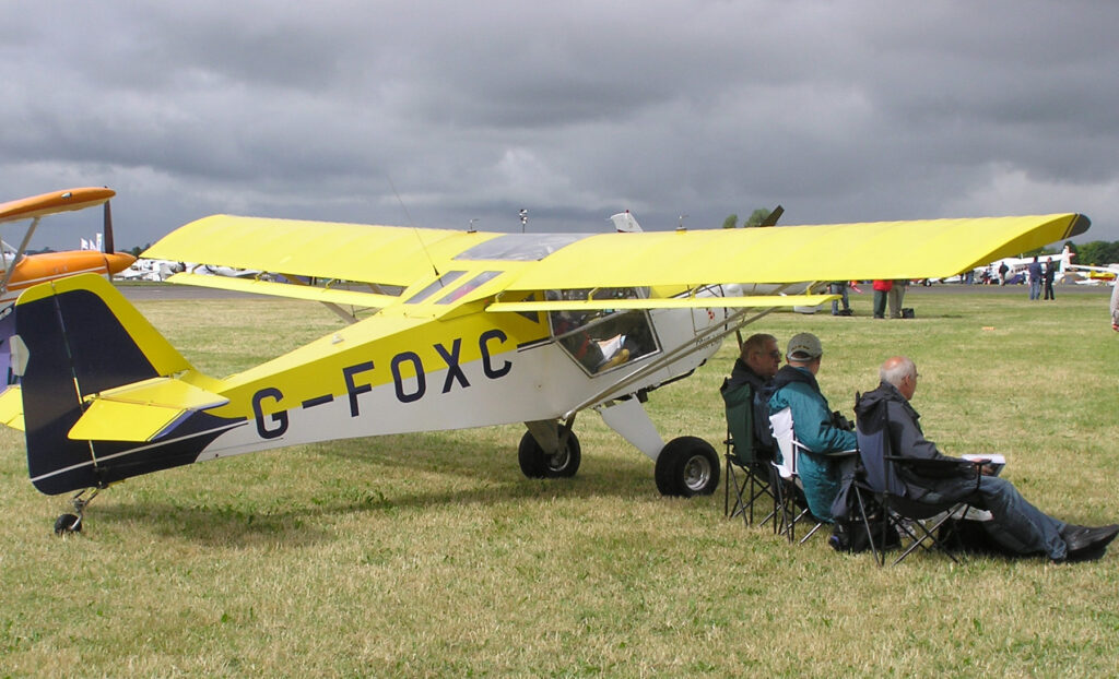 Airfoil display on a plane