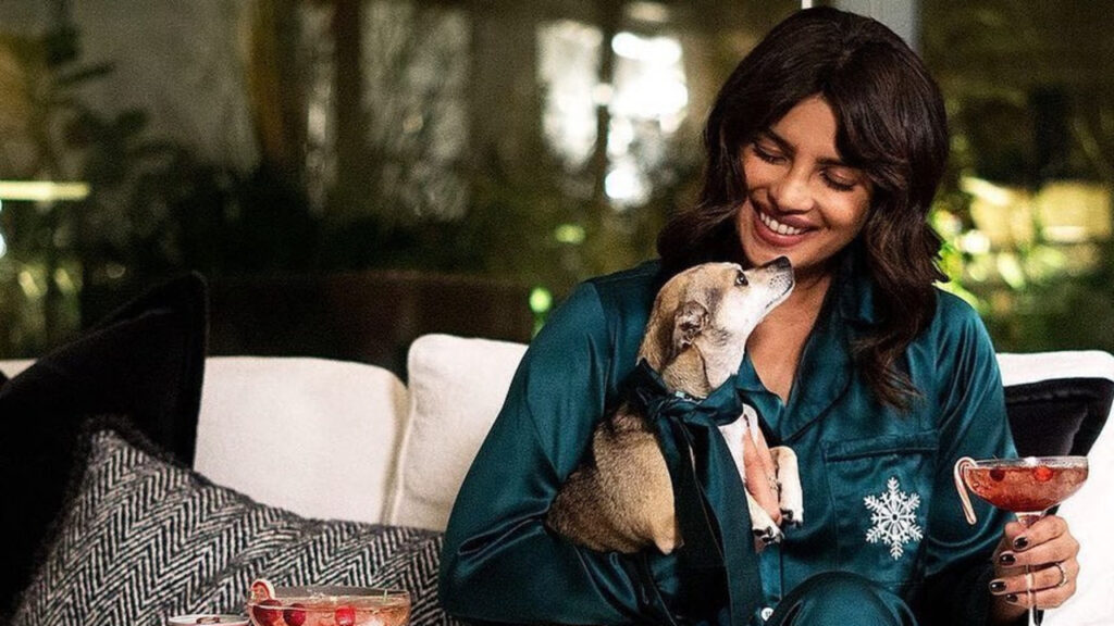 Priyanka Chopra and her dog