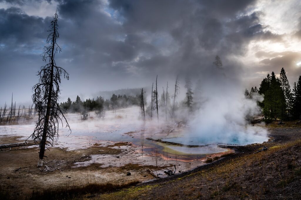 Yellowstone geothermal landscape
