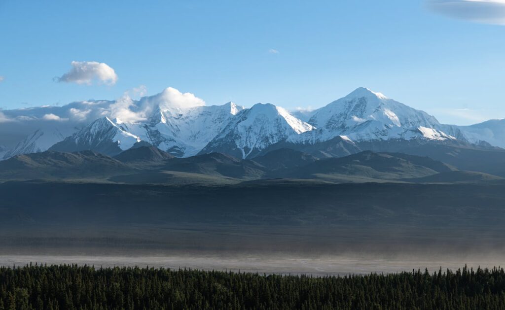 Denali mountain hiking