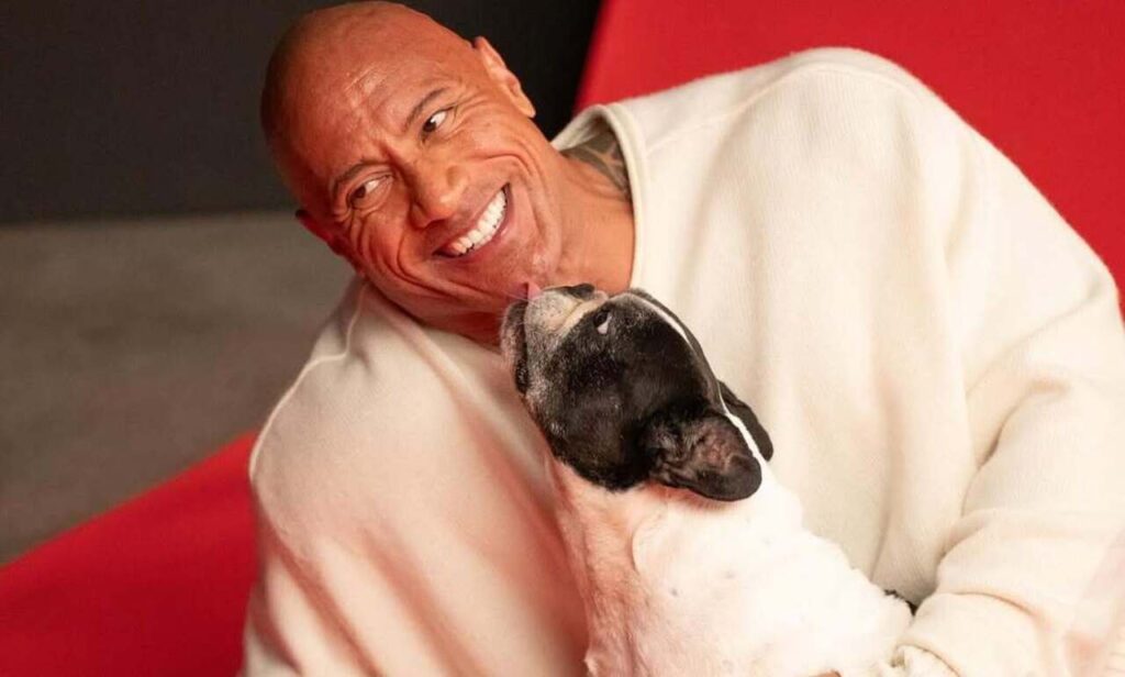 The Rock and his dog Hobbs