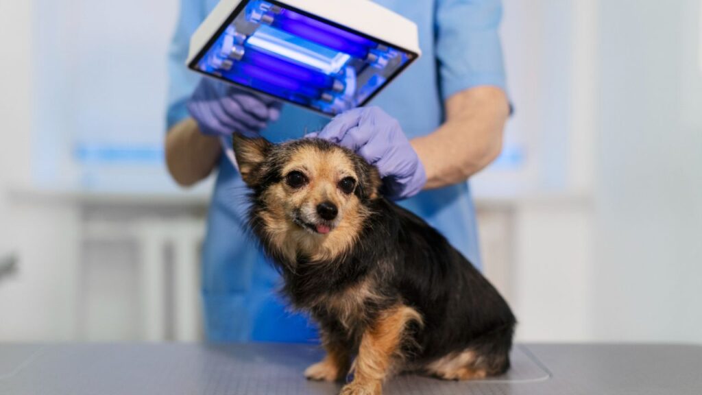 Dog cold laser therapy