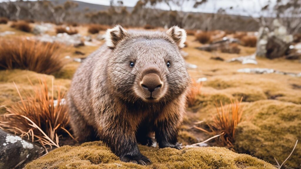 Wombat in New Zealand